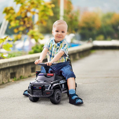 Aosom Voiture À Pousser Pour Enfants Avec Rangement Caché Sous Le Siège, Voiture De Police À Pousser Pour Tout-Petits Avec M|Aosom Voiture À Pousser Pour Enfants Avec Système De Sonorisation Et Klaxon, Voiture Coulissante De
