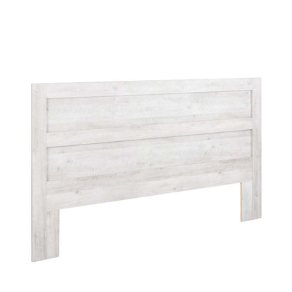 Prepac Rustic Ridge Farmhouse King Headboard - Washed White|Tête de lit pour très grand lit champêtre Rustic Ridge de Prepac - blanc vieilli