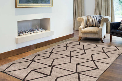 Tapis Anandi gris-brun - 2,39 m x 3,10 m | D2C4OJSZ