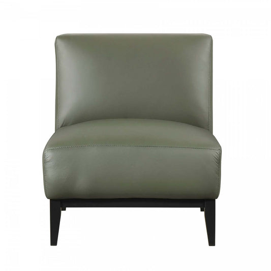 Chaise d'appoint Murdock en cuir vert | Fauteuil D'appoint Murdock En Cuir Vert