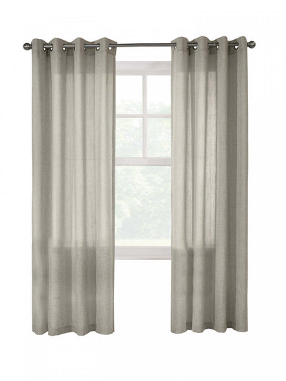 Habitat Limbourg Linen Light Filtering Grommet Curtain Panel - 52 x 84|Panneau de rideau filtrant la lumière à œillets Limbourg apparence lin d'Habitat - 52 x 84