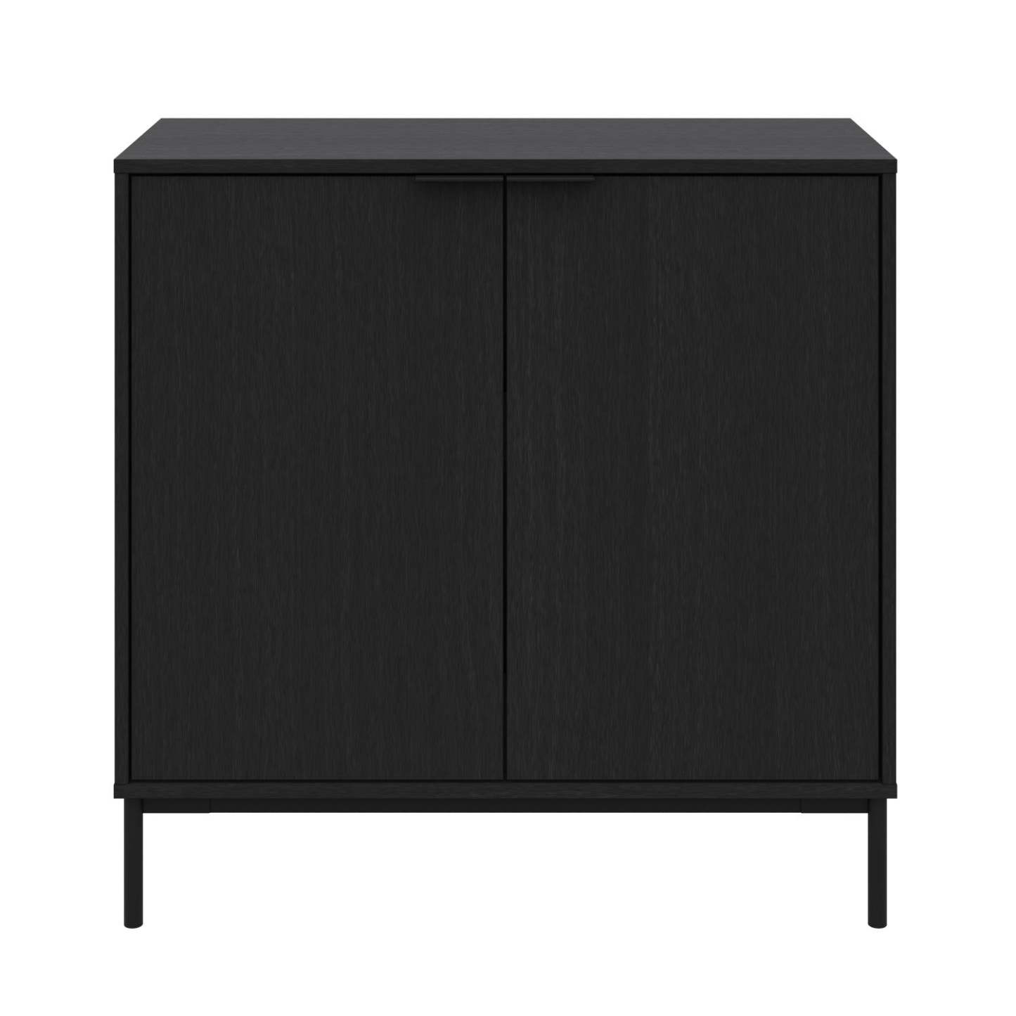 Nordika Armoire de rangement mince à 2 portes - Noir | Armoire de rangement mince Nordika à 2 portes - noire