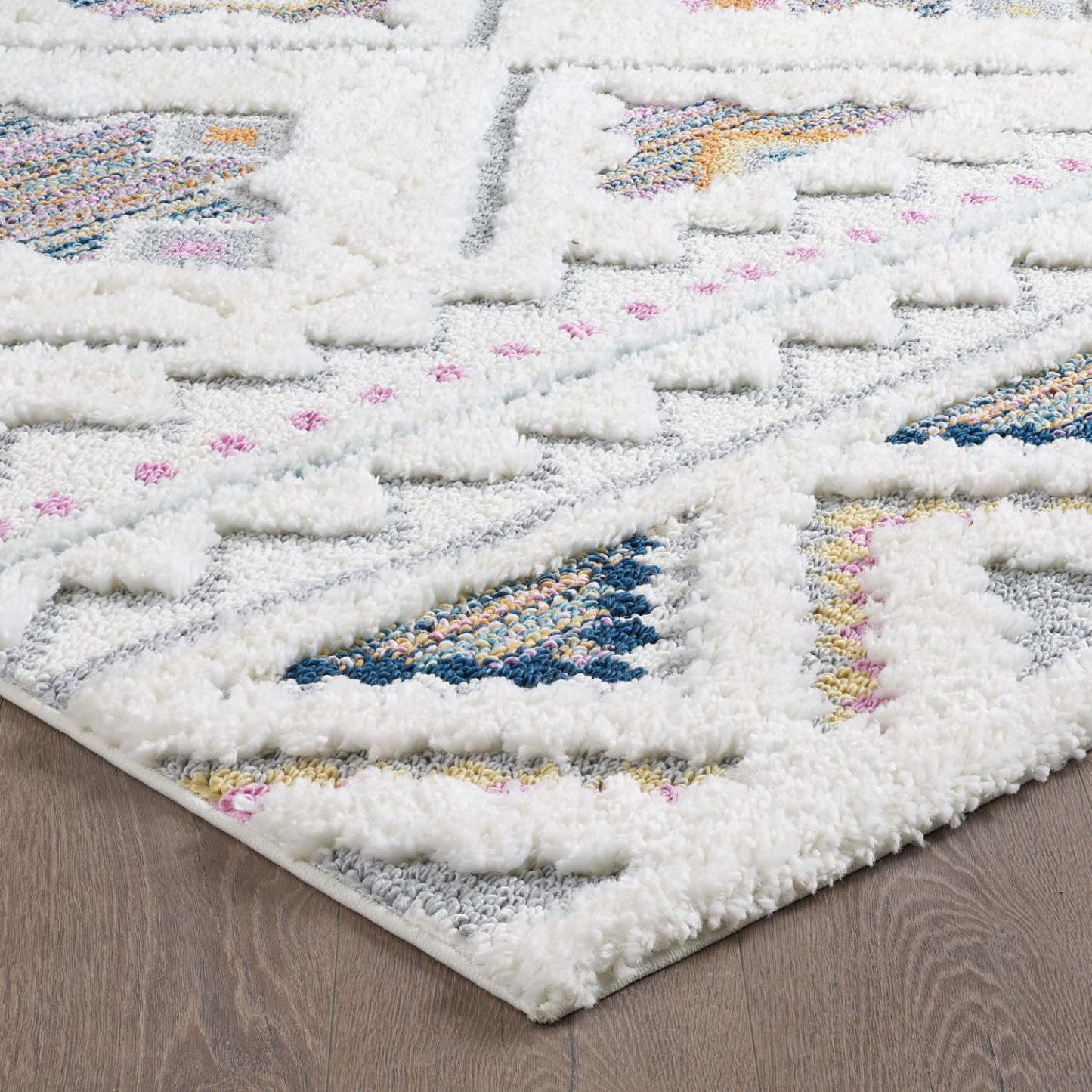 Tapis à poils longs Lola Boho - 6'7 x 9'6|Carpette à poil long Lola bohème - 6 pi 7 po x 9 pi 6 po