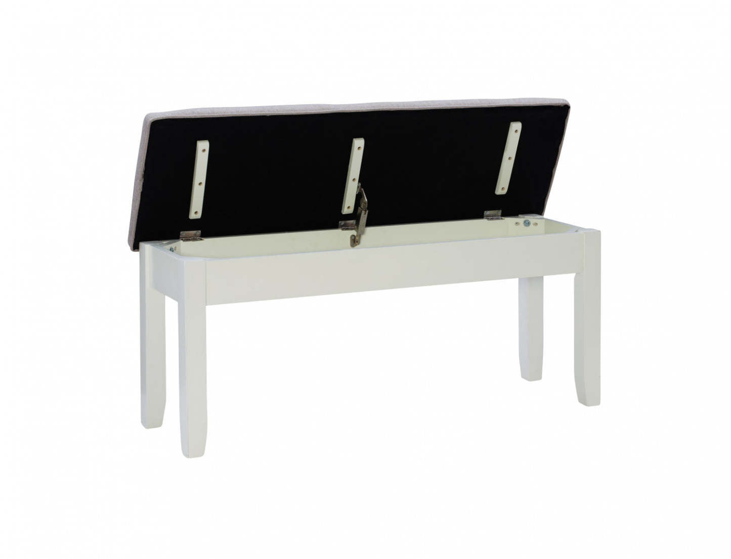 Jane Fabric Storage Dining Bench - Grey|Banc de salle à manger Jane en tissu avec rangement - gris