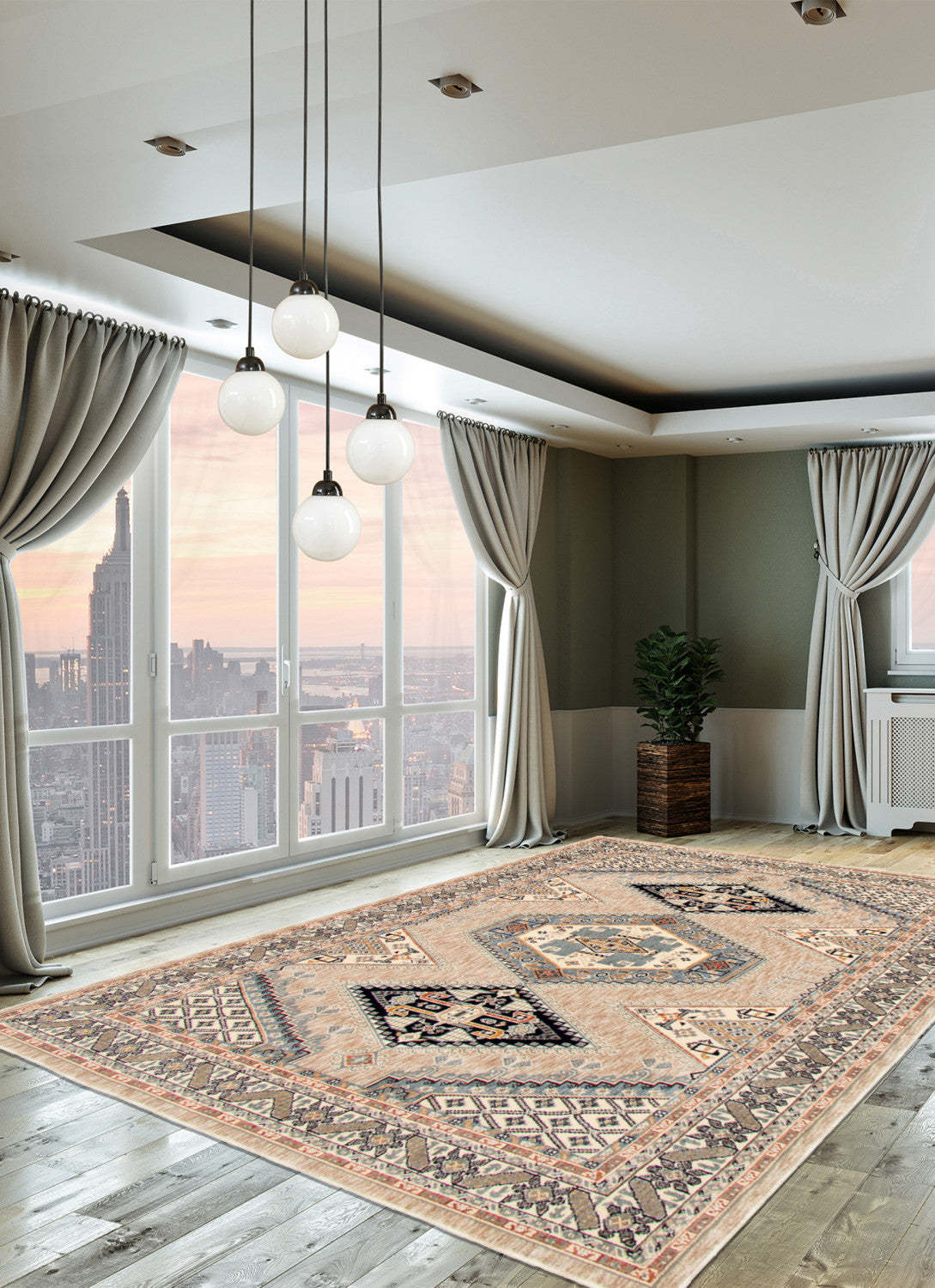 Quincy Ivory Area Rug - 7'10 x 10'2|Carpette Quincy ivoire - 7 pi 10 po x 10 pi 2 po |D2B5A75S