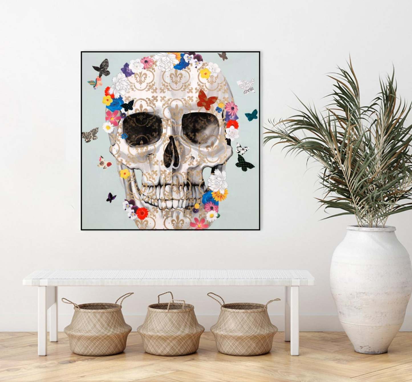 Party Favor Canvas Framed Black 20x20 Wall Art|Œuvre d'art murale sur toile encadrée noire « Party Favor » 20 x 20