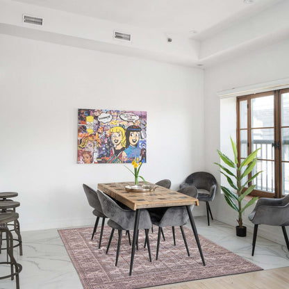 Tapis Rosemonde grise 5 pi 3 po x 8 pi 0 po