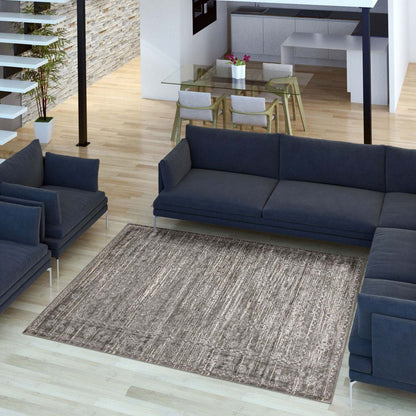 Carpette Shaleigh grise 3 pi 11 po x 5 pi 11 po|Shaleigh Grey Rug 3'11 X 5'11 Area Rug|D86FLBYB