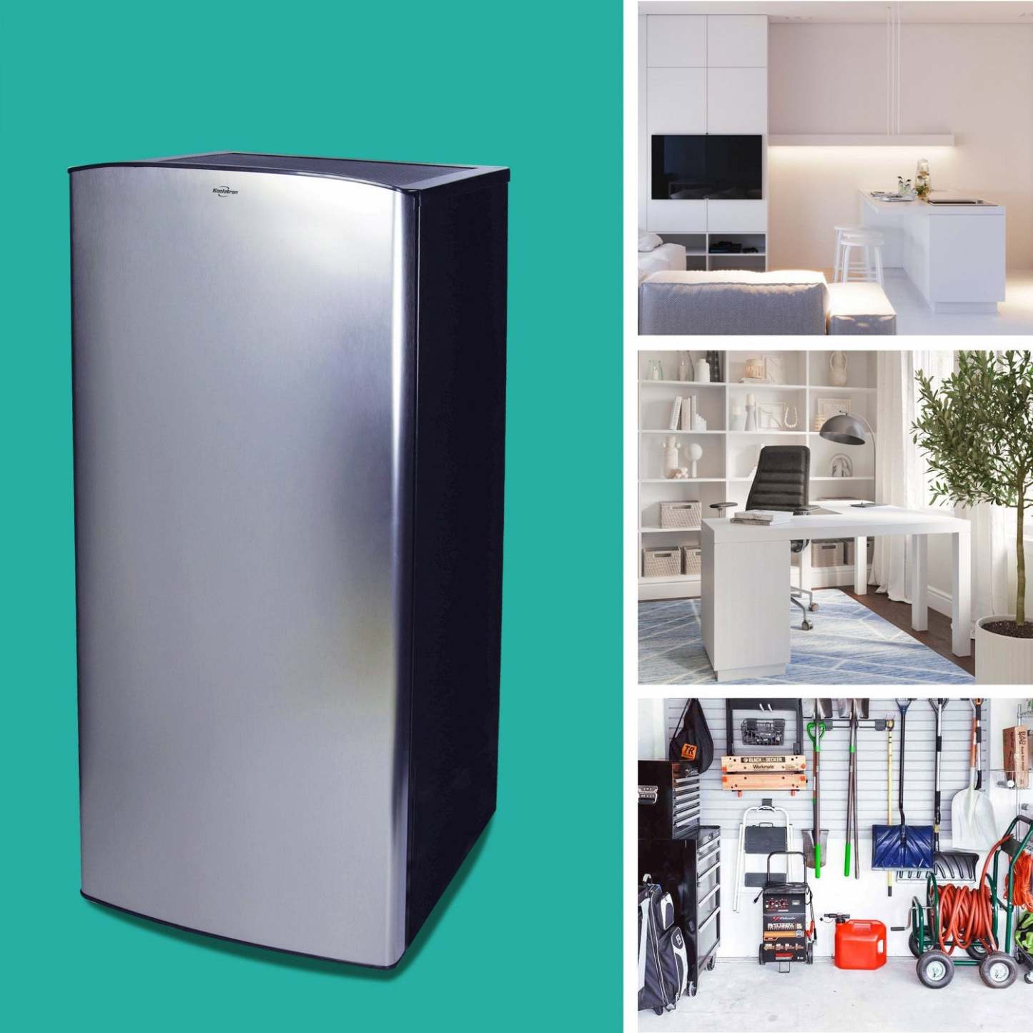 Koolatron 6,2 Cu. Fort. Réfrigérateur compact en acier inoxydable|Réfrigérateur compact Koolatron de 6,2 pi3 en acier inoxydable