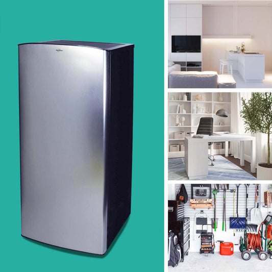 Koolatron 6,2 Cu. Fort. Réfrigérateur compact en acier inoxydable|Réfrigérateur compact Koolatron de 6,2 pi3 en acier inoxydable