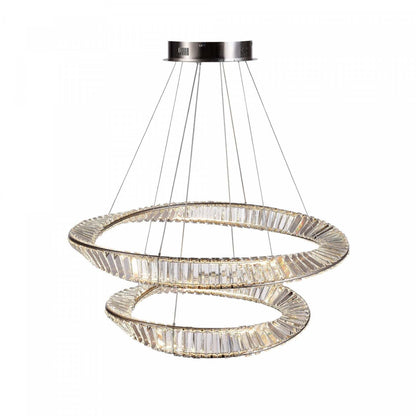 Stella 90 W LED Satin Nickel Chandelier|Lustre Stella nickel satiné à DEL de 90 W|D06HUOA4