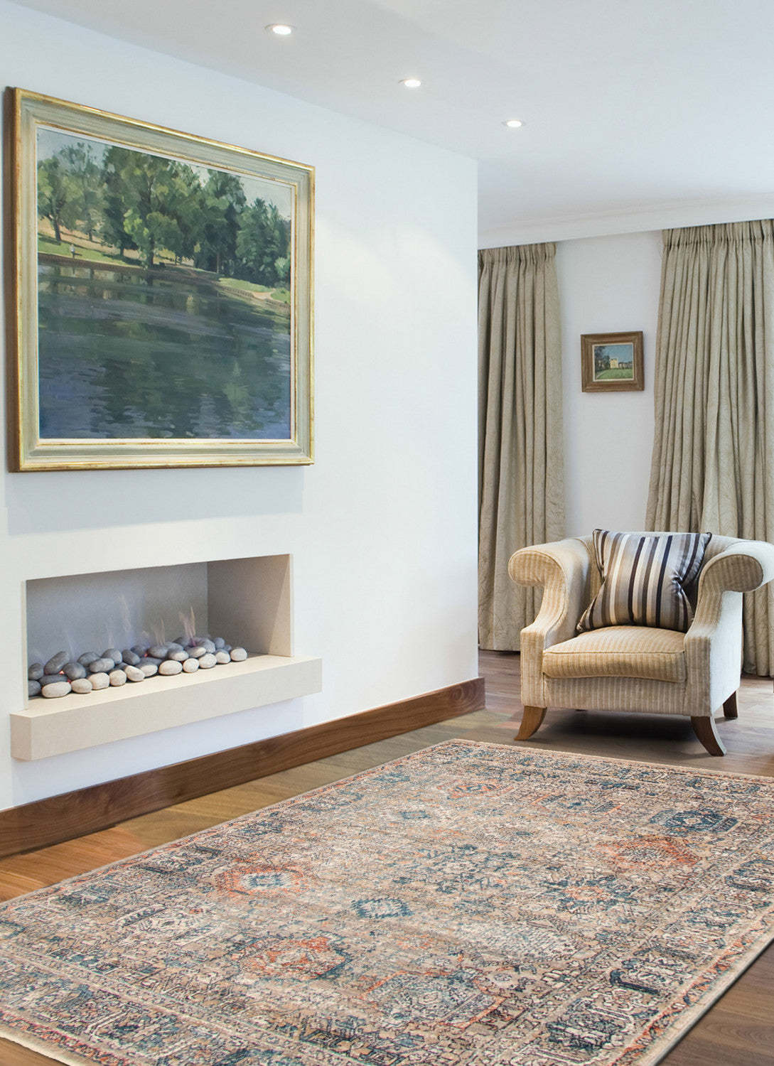 Tapis bleu-gris Bolivar Yalameh - 5'0 x 8'0|Carpette Bolivar Yalameh bleu-gris - 5 pi 0 pox 8 pi 0 po| D29Z4AWX