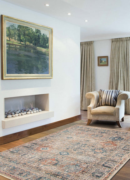 Tapis bleu-gris Bolivar Yalameh - 5'0 x 8'0|Carpette Bolivar Yalameh bleu-gris - 5 pi 0 pox 8 pi 0 po| D29Z4AWX