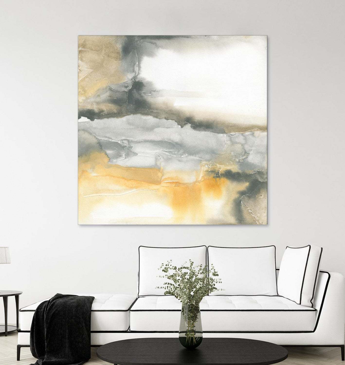 Œuvre d'art murale géante « Minéraux I » 54 x 54