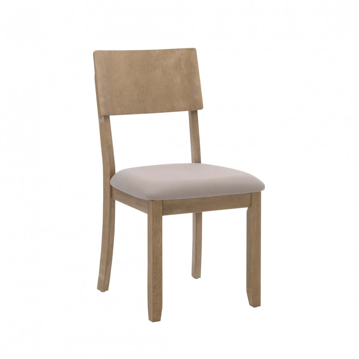 Chaise de salle à manger en tissu d'apparence lin gris Jorissen - Ensemble de 2|Chaise de salle à manger Jorissen en tissu d'apparence lin gris - ensemble de 2