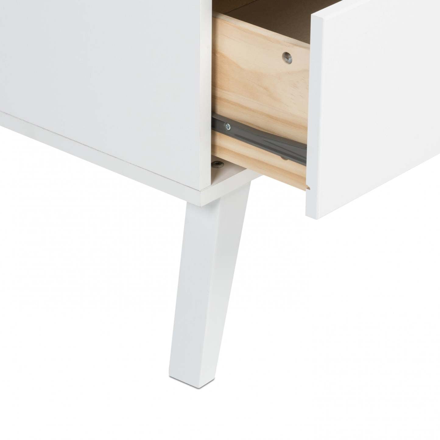 Milo 2-Drawer Nightstand - Blanc|Table de nuit Milo à 2 tiroirs - blanche