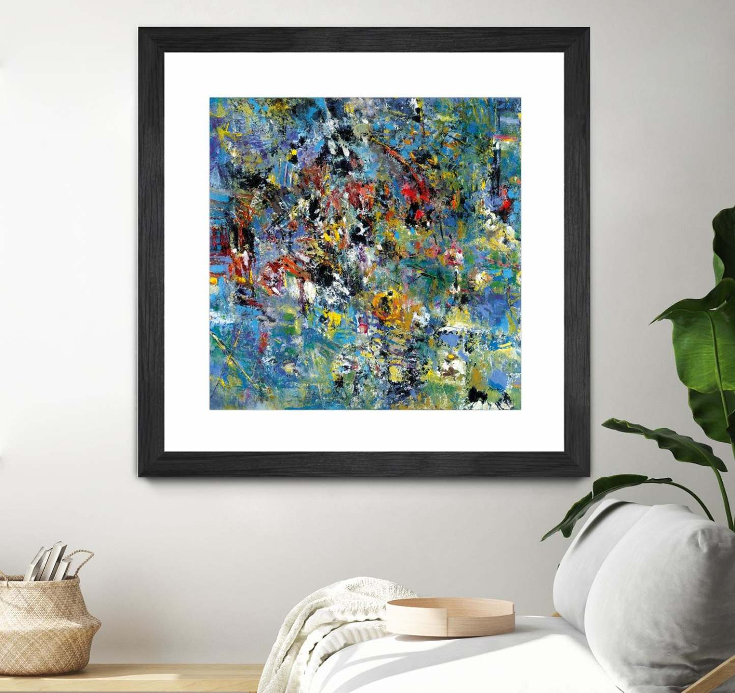 Carpe Diem 2 Matted and Framed Black 36x36 Wall Art|Œuvre d’art murale encadrée noire et mate « Carpe Diem 2 » 36 x 36