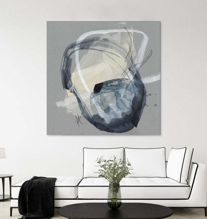 Œuvre d'art murale géante « Tandem Loops I » 54 x 54