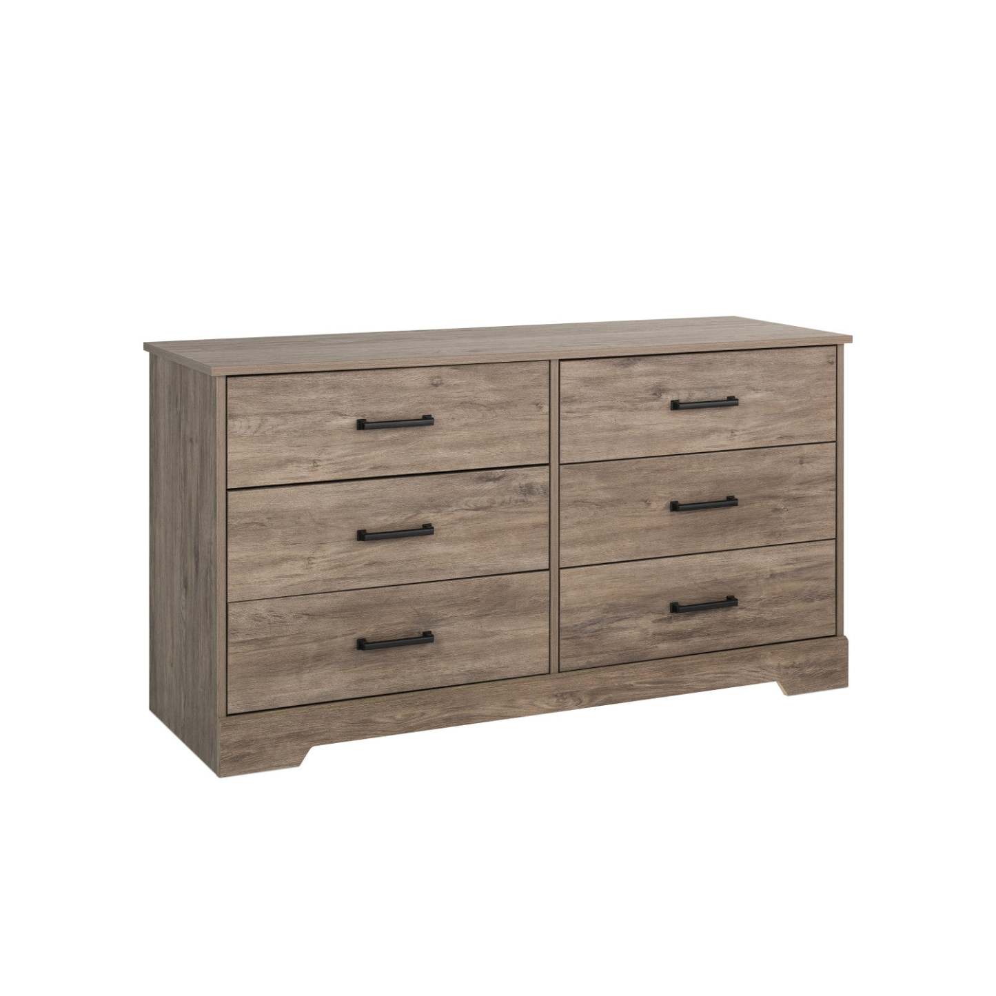 Prepac Rustic Ridge Farmhouse 6-Drawer Dresser - Brown|Commode champêtre Rustic Ridge de Prepac à 6 tiroirs - brune