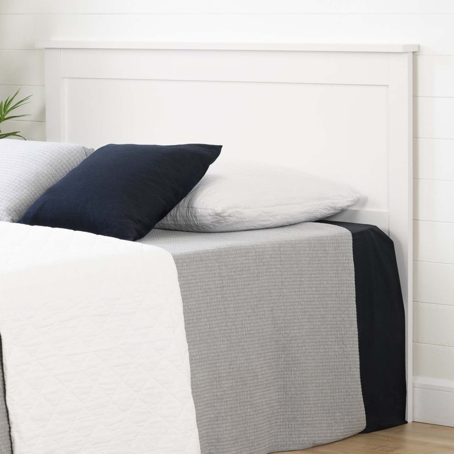 Tête de lit Vito - Style moderne - Blanc pur | Vito Tete De Lit - Blanc Solide