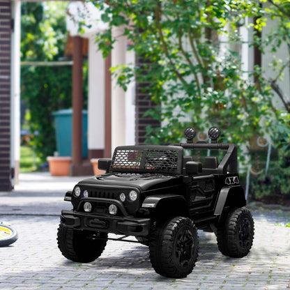 Aosom Camion Tout Terrain 12v Pour Enfants SUV Électrique Alimenté Par Batterie Avec Télécommande, Voiture Électrique À Piles Avec Suspension