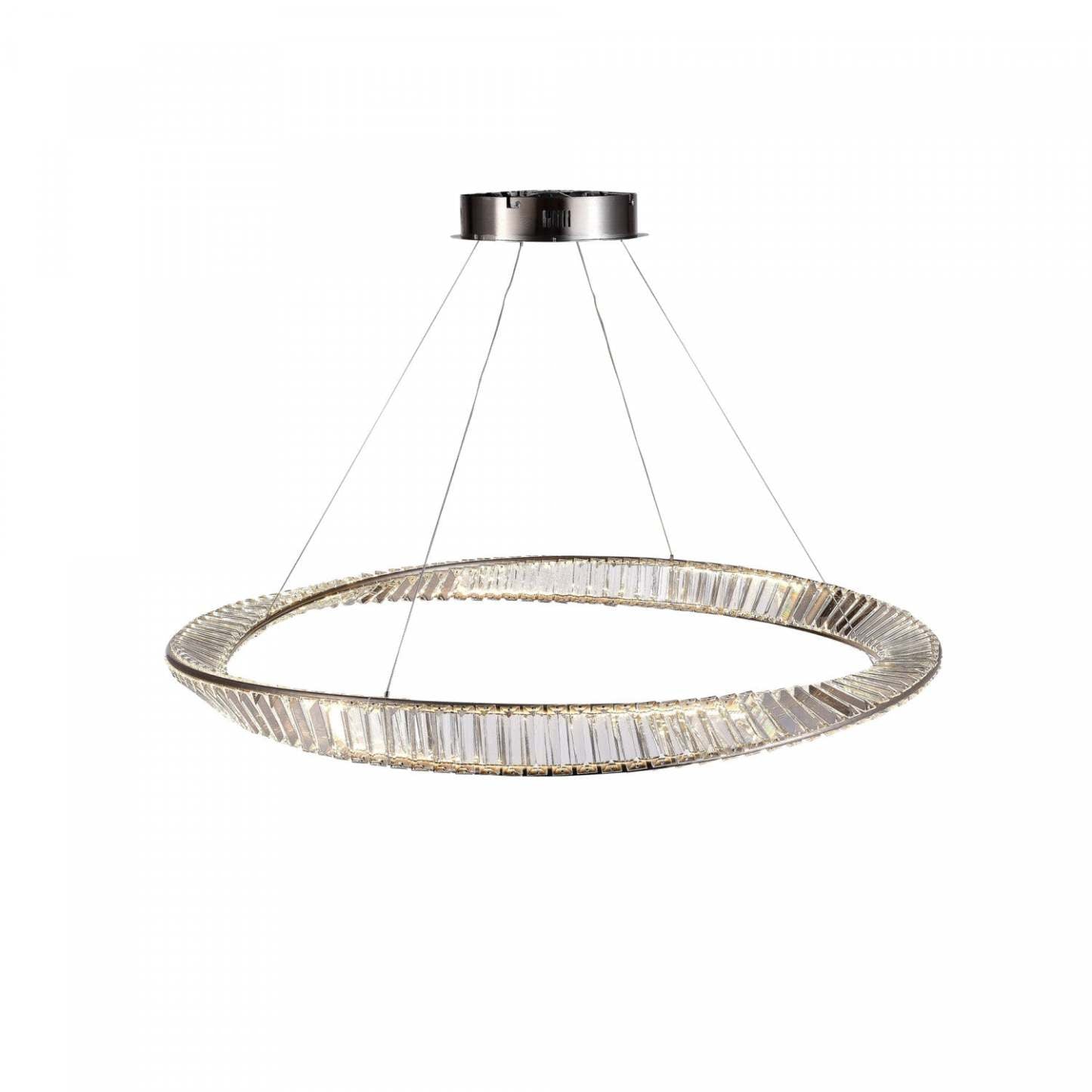 Stella 65 W LED Satin Nickel Pendant|Luminaire suspendu Stella nickel satiné à DEL de 65 W|D06HR7KX