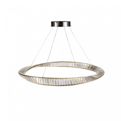 Stella 65 W LED Satin Nickel Pendant|Luminaire suspendu Stella nickel satiné à DEL de 65 W|D06HR7KX