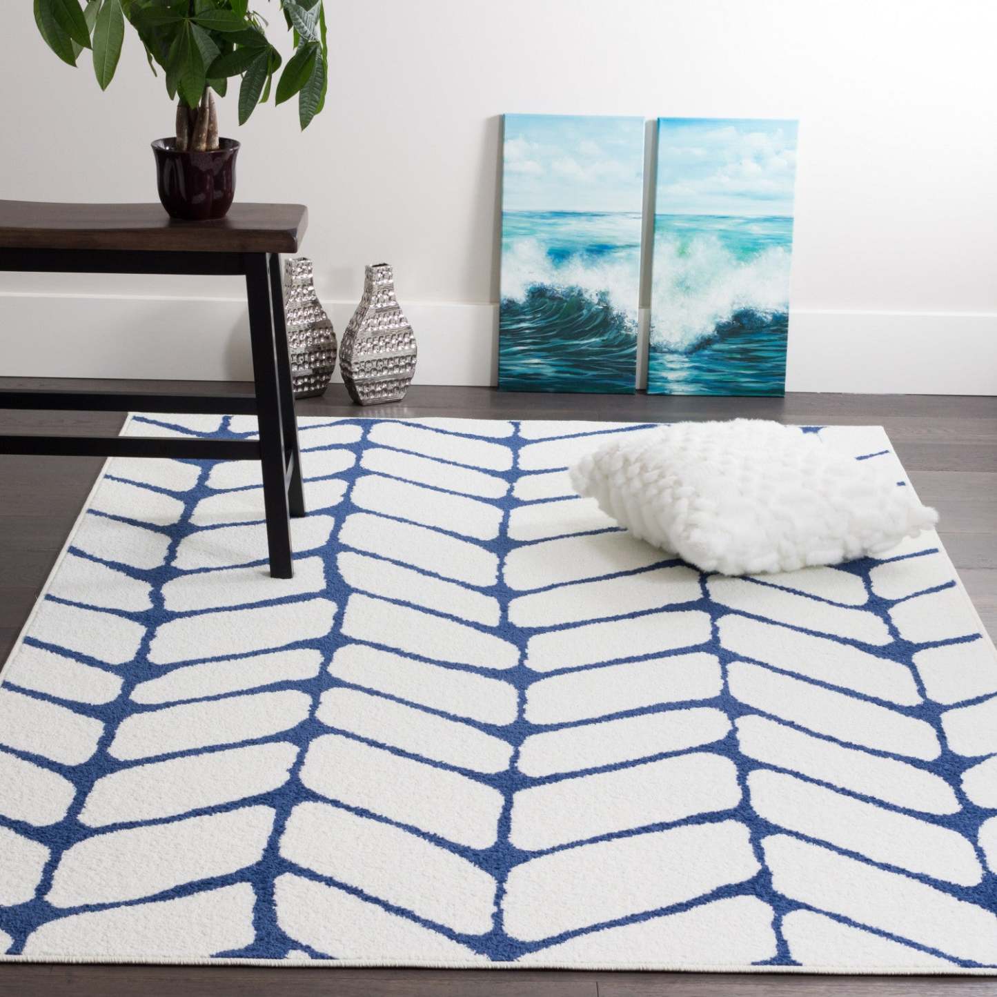 Tapis Lav Arco Bleu 4x6|Carpette Lav Arco bleue 4 x 6|D80GRDJA