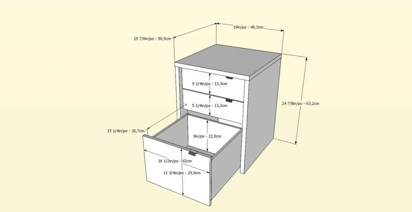 Classeur Nordika - Blanc | Classe Nordika - blanc | D08HUSWR