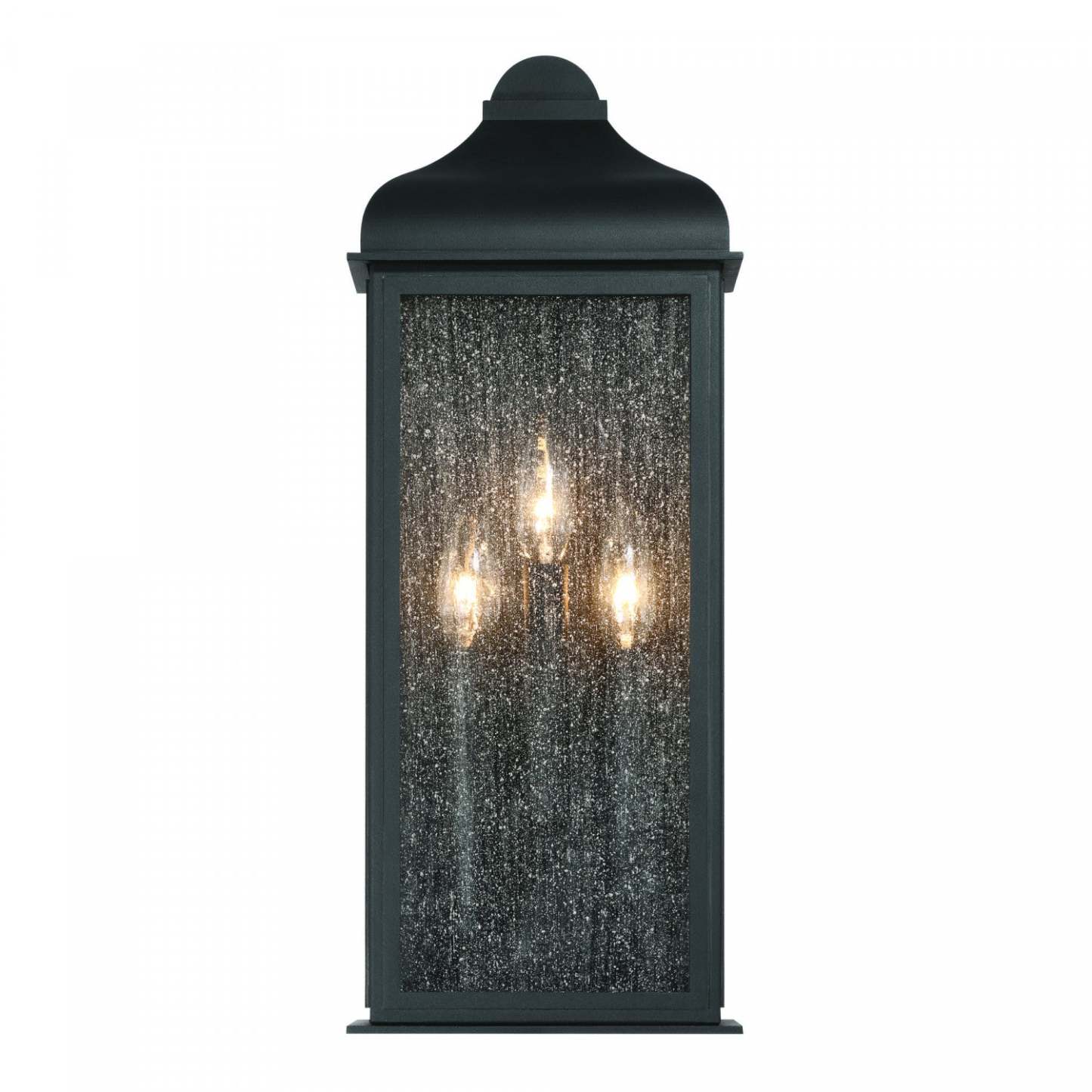 Madrid 3 Light Outdoor Wall Sconce, Black Lamp | Applique Murale D’exterieur Madrid A 3 lampes, Noir