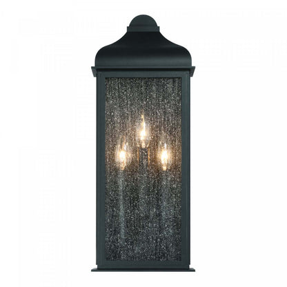 Madrid 3 Light Outdoor Wall Sconce, Black Lamp | Applique Murale D’exterieur Madrid A 3 lampes, Noir