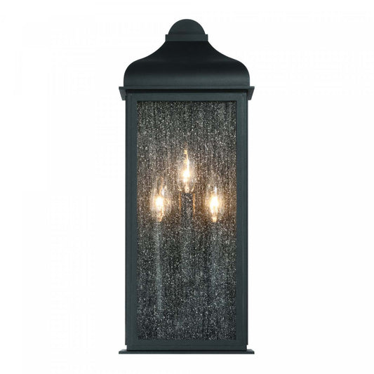 Madrid 3 Light Outdoor Wall Sconce, Black Lamp | Applique Murale D’exterieur Madrid A 3 lampes, Noir