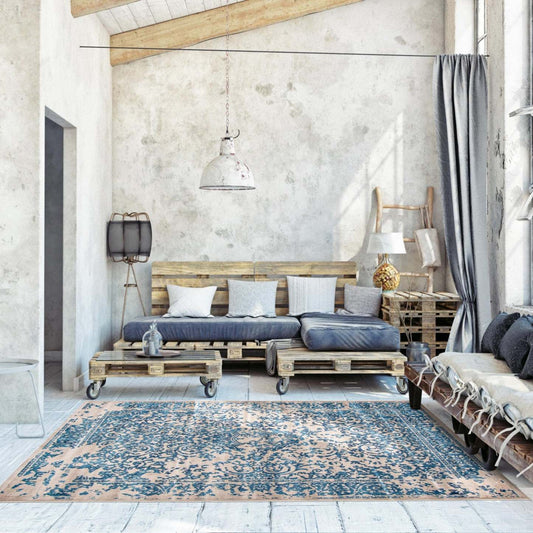 Tapis Corinne Bleu 6'7 x 9'6|Carpette Corinne bleue 6 pi 7 po x 9 pi 6 po|D86F4GRQ