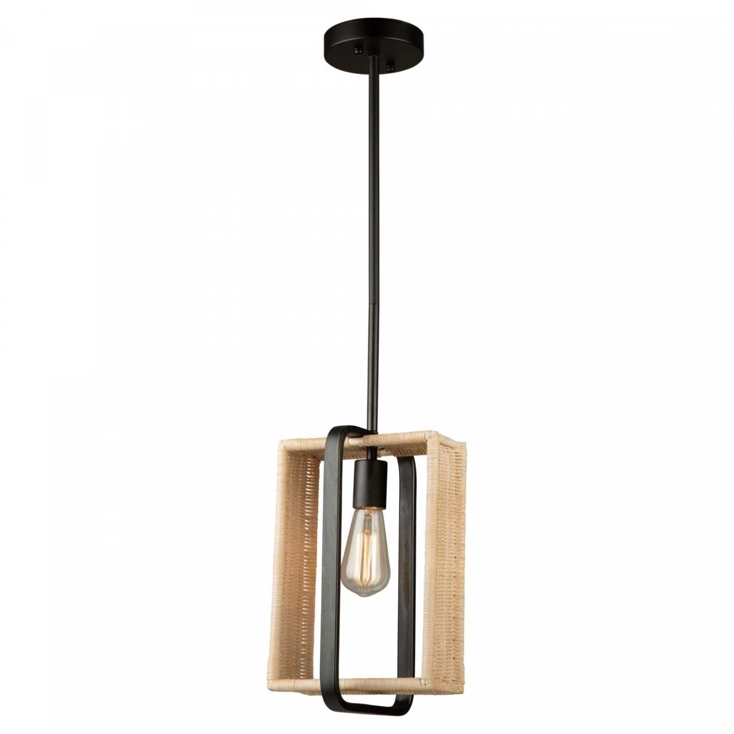 Luminaire suspendu noir à 1 ampoule Perris | Luminaire suspendu Perris noir à 1 ampoule | D06H8OFH