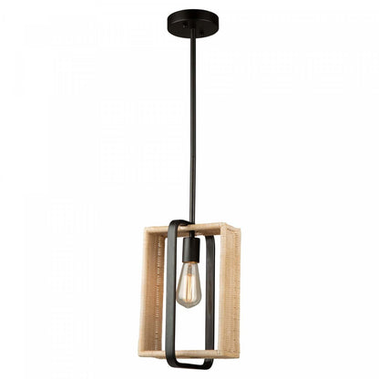 Luminaire suspendu noir à 1 ampoule Perris | Luminaire suspendu Perris noir à 1 ampoule | D06H8OFH