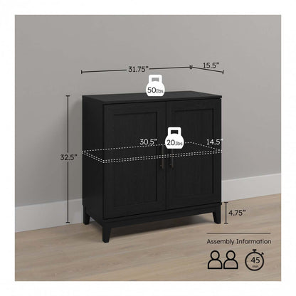 Armoire d'appoint à tablette réglable Modulr 1 - Chêne noir | Modulr Armoire D'appoint A 1 Tablette Réglable – Chêne Noir