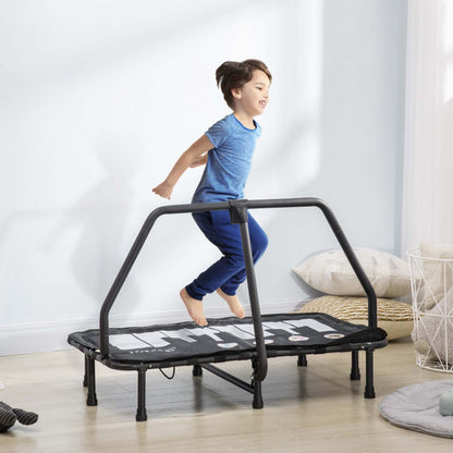 Soozier Trampoline Pour Enfants Avec Fonction Musicale Cadre En Acier Intérieur Rebondisseur Âge 3 À 8 Ans|Outsunny Trampoline Pour Enfants Avec Fonction Musicale Cadre En Acier Intérieur Rebond Âge 3 À 6 Ans