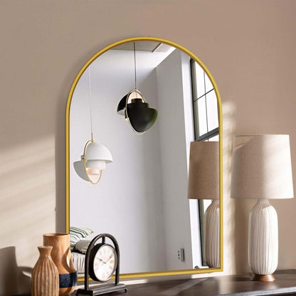 Miroir architectural artisanal Arcus 24 X 36 - Or|Miroir architectural Arcus 24 po x 36 po fabriqué à la main - doré