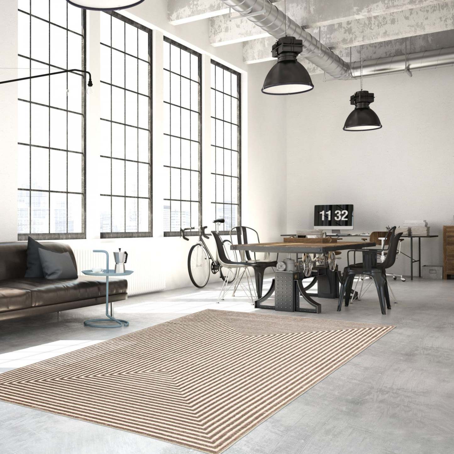 Tapis Kiah Taupe 6'7 x 9'6|Carpette Kiah taupe 6 pi 7 po x 9 pi 6 po|D86F62HM