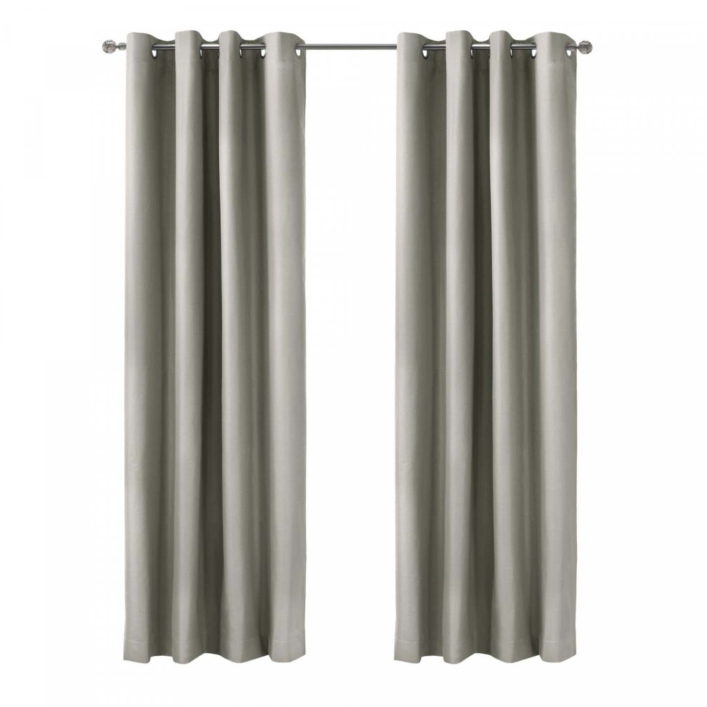 Thermaplus Alpine Light Grey Blackout Grommet Curtain Panel - 52 x 95|Panneau de rideau coupe-lumière à œillets Alpin gris clair de Thermaplus - 52 x 95