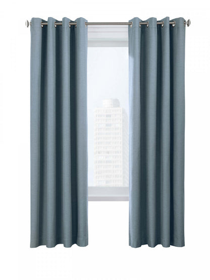 Thermaplus Suprema Blue Blackout Grommet Curtain Panel - 52 x 84|Panneau de rideau occultant à œillets Suprema bleu de Thermaplus - 52 x 84