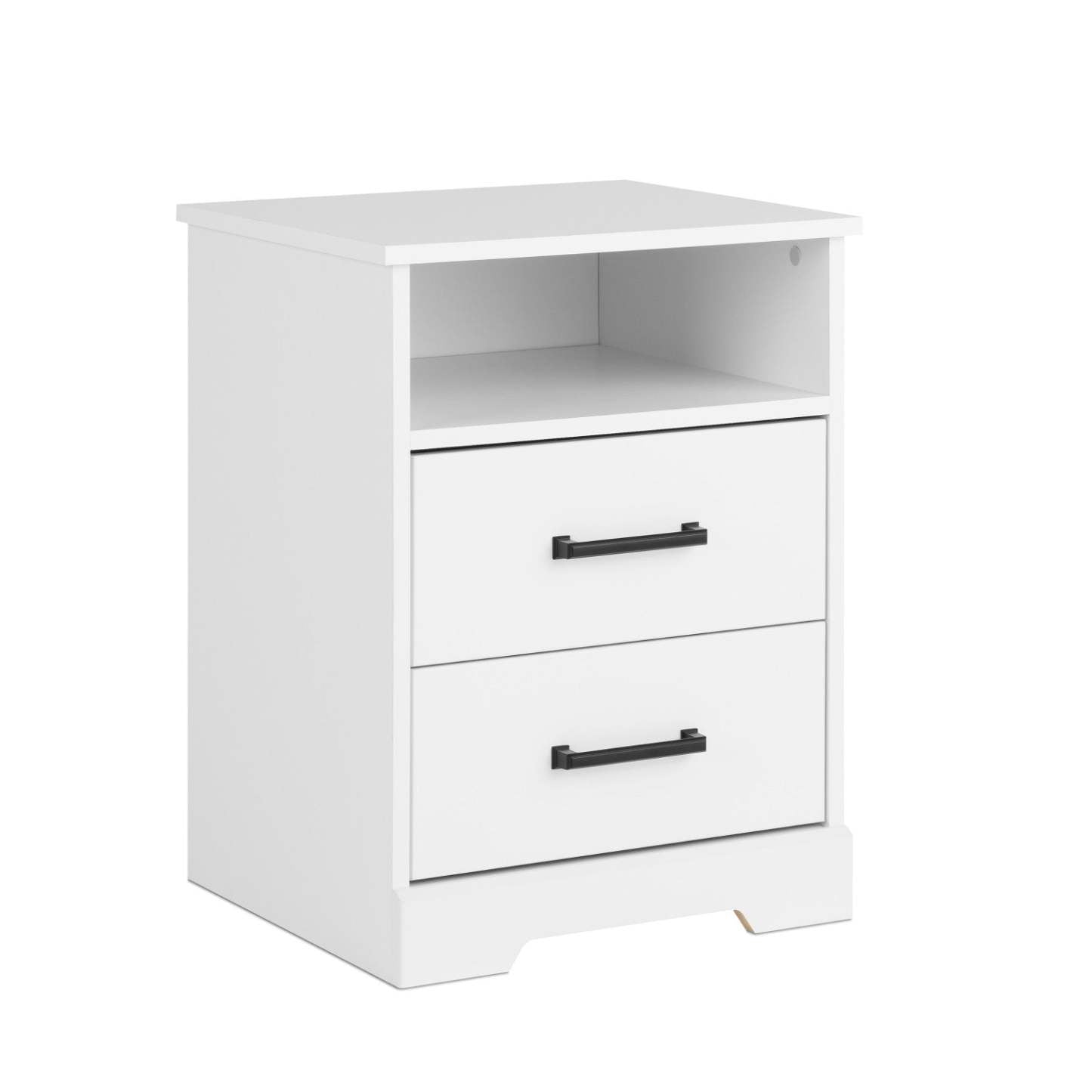 Prepac Rustic Ridge Farmhouse 2-Drawer Nightstand - White|Table de nuit champêtre Rustic Ridge de Prepac à 2 tiroirs - blanche