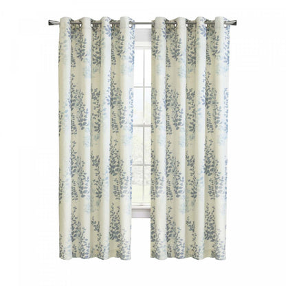 Habitat Lana Blue Light Filtering Grommet Curtain Panel - 50 x 84|Panneau de rideau filtrant la lumière à œillets Lana bleu d'Habitat - 50 x 84