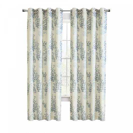 Habitat Lana Blue Light Filtering Grommet Curtain Panel - 50 x 95|Panneau de rideau filtrant la lumière à œillets Lana bleu d'Habitat - 50 x 95