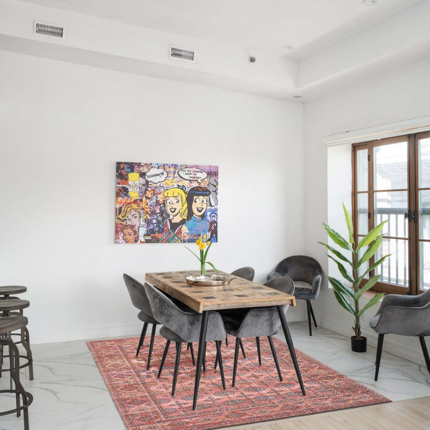 Carpette Rosamond rouge 7 pi 10 po x 10 pi 0 po