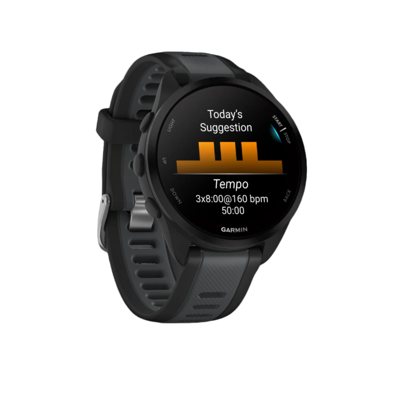 Garmin Forerunner® 165 Gps Smartwatch - Health Tracking With Amoled Display - Black/slate Gray|Montre Intelligente Gps Garmin Forerunner® 165 - Suivi De La Santé Avec Écran Amoled - Noir/gris Ardoise