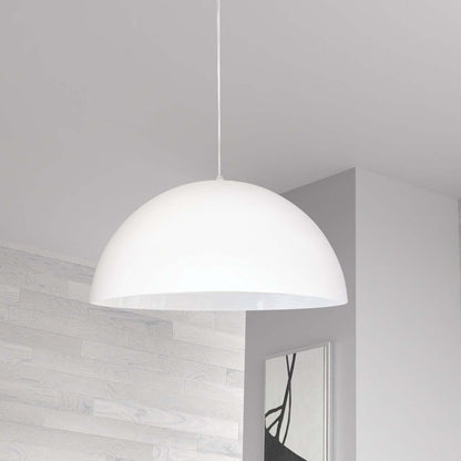 Dainolite Ofelia 1 Light Pendant Small Matte White Lamp|Petit luminaire suspendu Ofelia de Dainolite avec fini blanc mat et 1 ampoule