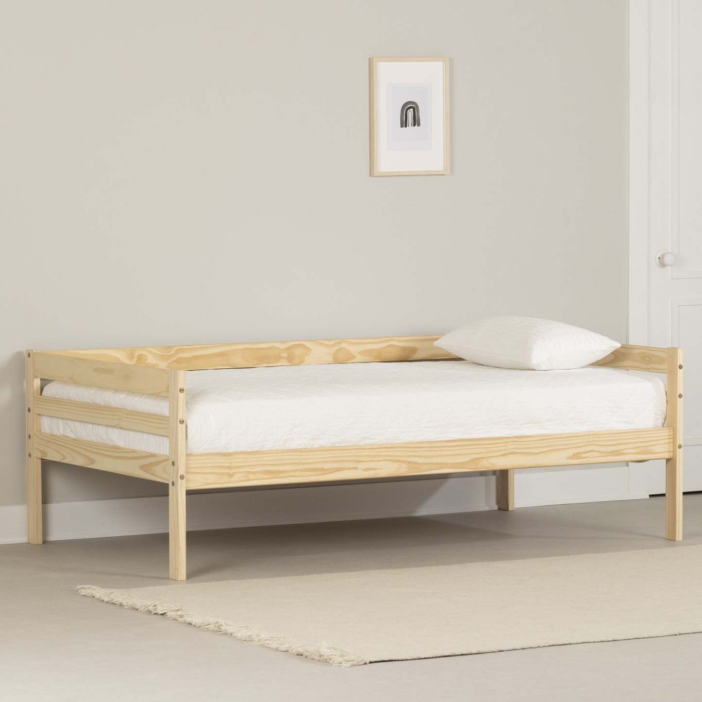 Lit simple de repos Sweedi Twin Daybed - Bois naturel