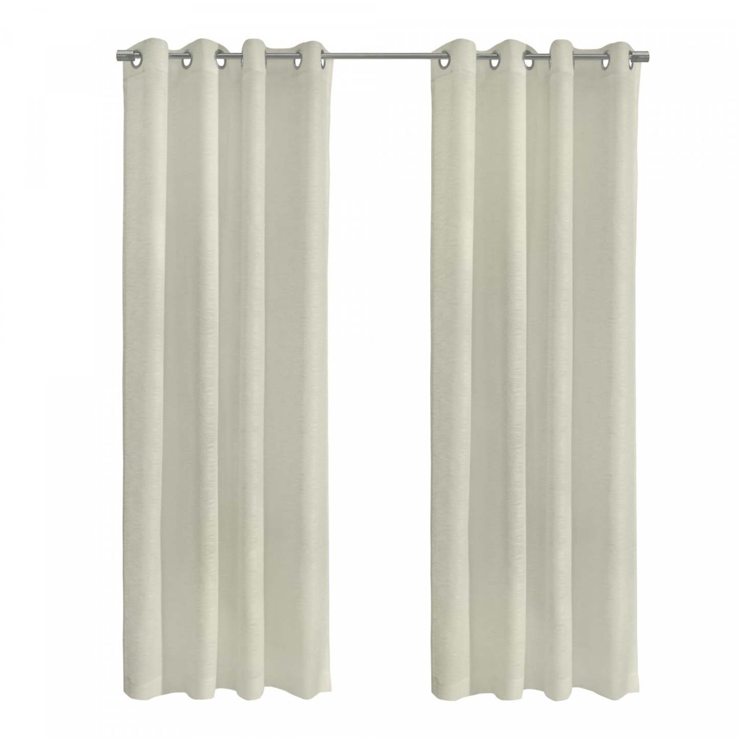 Habitat Boucle Off White Sheer Grommet Curtain Panel - 52 x 95|Panneau de rideau transparent à œillets Boucle blanc cassé d'Habitat - 52 x 95