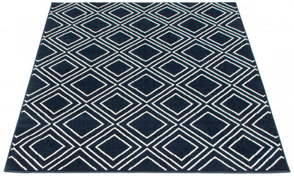 Tapis August Geod Marine-Blanc 5'3 x 7'3|Carpette August bleu marine géodeblanc 5 pi 3 po x 7 pi 3 po|D86FVM18
